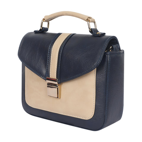 Elegant Navy Blue Rachel Mobile Sling Bag for women