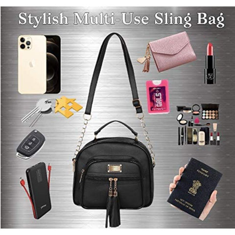 Elegant Chocolate Brown Dorry crossbody Sling Bag For Women