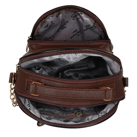 Elegant Chocolate Brown Dorry crossbody Sling Bag For Women