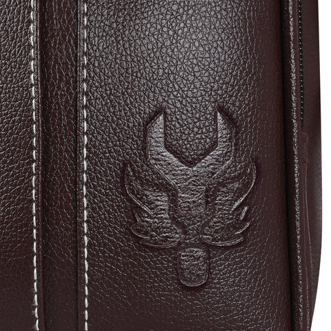 Chocolate Brown Leo Mobile Sling Bag for Men Side crossbody Bag.