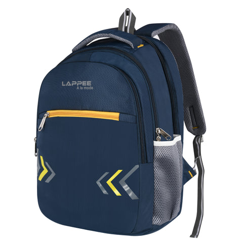 Lappee Air Elegant Blue Casual Laptop Backpack With Rain Cover For Men And Women | Backpacks For School College Office.