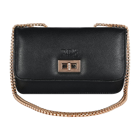 Elegant Black Phuket Mobile sling bag for women side shoulder purse
