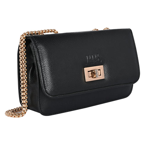 Elegant Black Phuket Mobile sling bag for women side shoulder purse