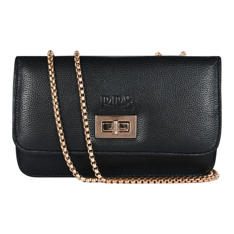 Elegant Black Phuket Mobile sling bag for women side shoulder purse