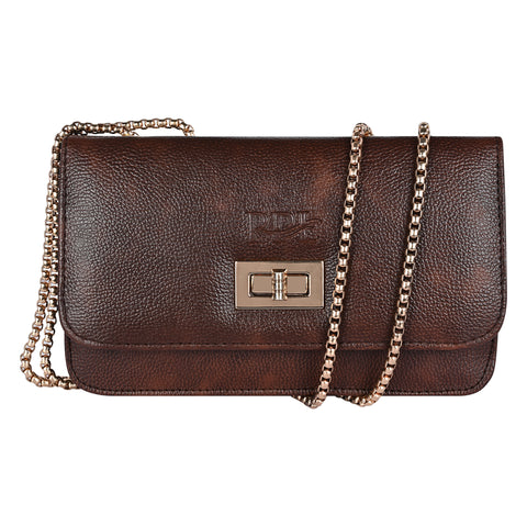 Stylish Mocha Brown Phuket Mobile sling bag for women side shoulder purse