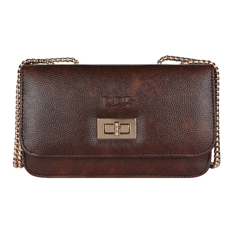 Stylish Mocha Brown Phuket Mobile sling bag for women side shoulder purse