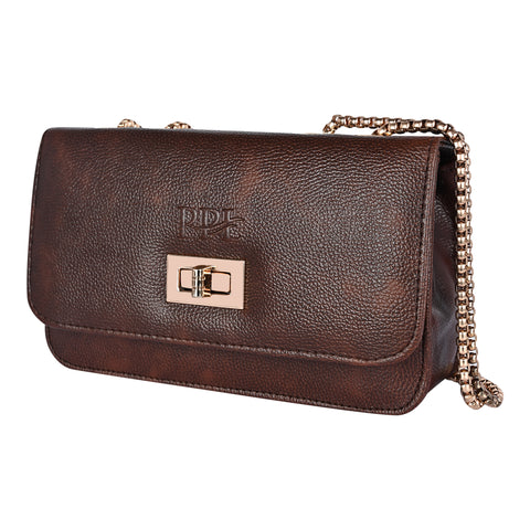 Stylish Mocha Brown Phuket Mobile sling bag for women side shoulder purse