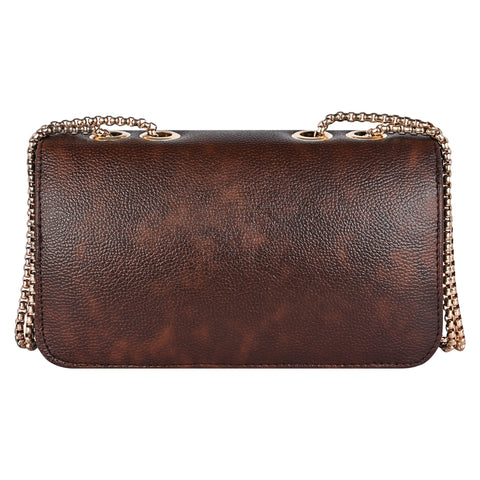 Stylish Mocha Brown Phuket Mobile sling bag for women side shoulder purse