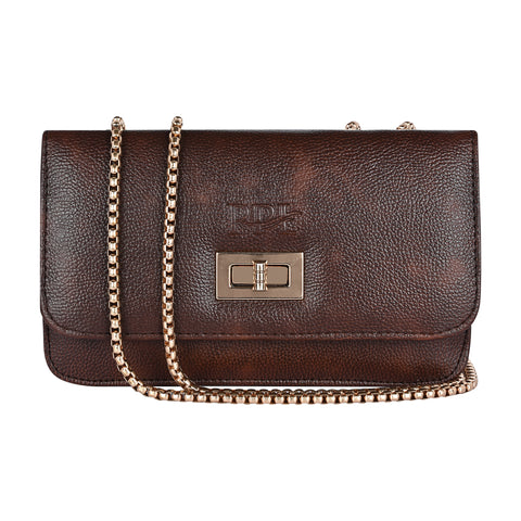 Stylish Mocha Brown Phuket Mobile sling bag for women side shoulder purse