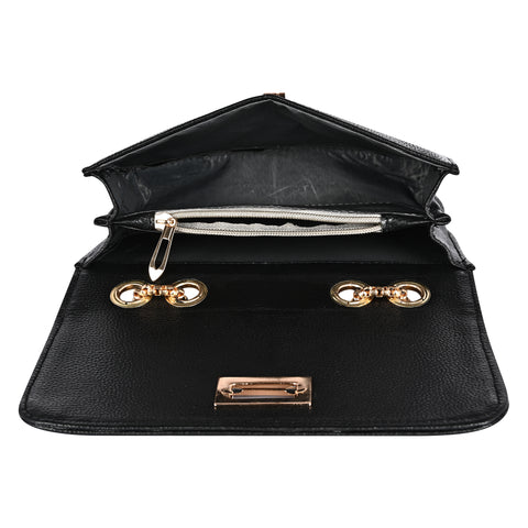 Elegant Black Phuket Mobile sling bag for women side shoulder purse