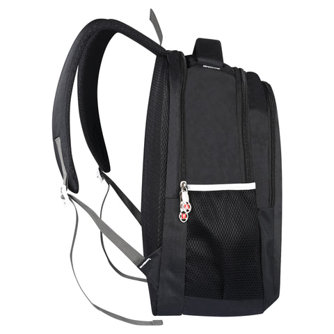 Lappee Black Meta Pro Casual Laptop Backpack With Rain Cover For Men And Women | Backpacks For School College Office.