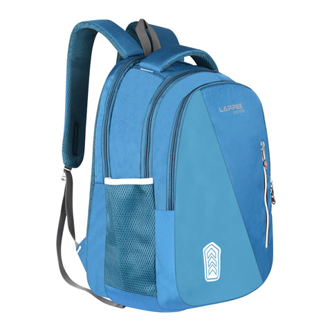 Lappee Airport Blue Meta Pro Casual Laptop Backpack With Rain Cover For Men And Women | Backpacks For School College Office.