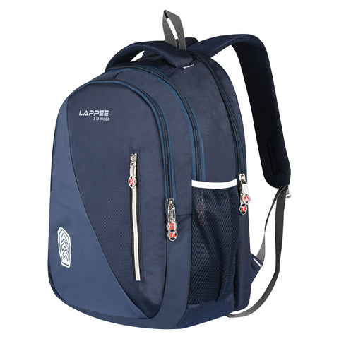 Lappee Blue Meta Pro Casual Laptop Backpack With Rain Cover For Men And Women | Backpacks For School College Office.