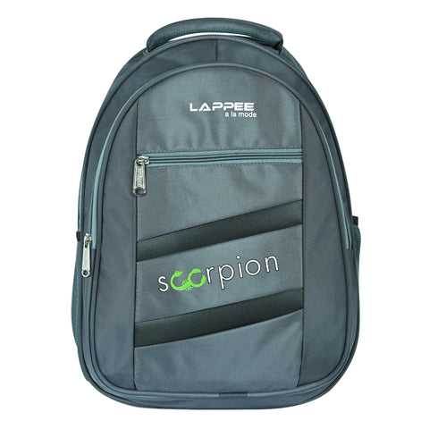 Lappee Grey Scorpion Casual Laptop Backpack With Rain Cover For Men And Women | Backpacks For School College Office.