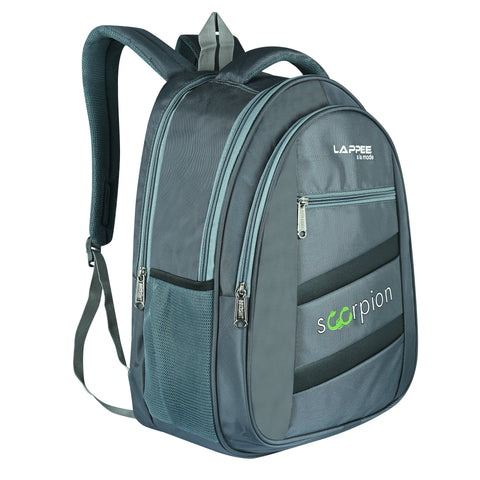 Lappee Grey Scorpion Casual Laptop Backpack With Rain Cover For Men And Women | Backpacks For School College Office.
