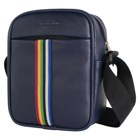 Midnight Blue Tourister Rainbow Sling Bag For Men Side Crossbody Bag