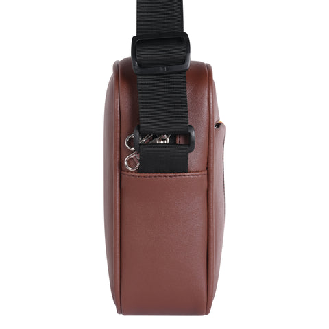 Chocolate Brown Tourister Sling Bag | Tograin Vegan Leather