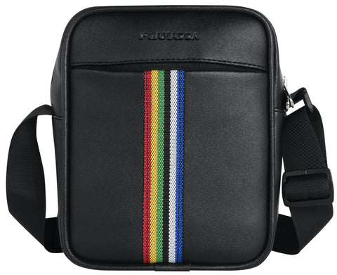 Elegant Black Tourister Rainbow Sling Bag For Men Side Crossbody Bag