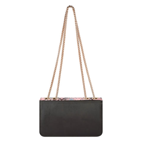 Stylish Peach Snake Sling for women side shoulder chain