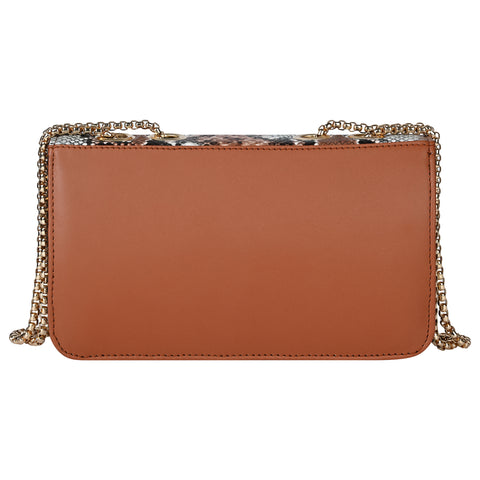 Royal Tan Snake Sling for women side shoulder chain purse