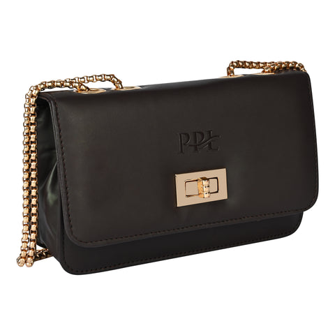Stylish Mocha Brown Ibiza Sling bag for women Side Shoulder Chain purse.