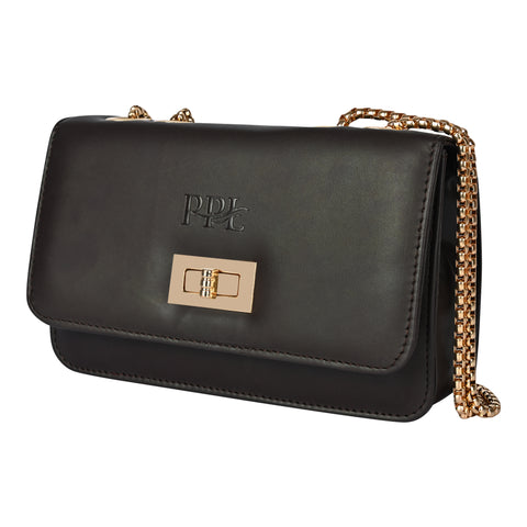 Stylish Mocha Brown Ibiza Sling bag for women Side Shoulder Chain purse.