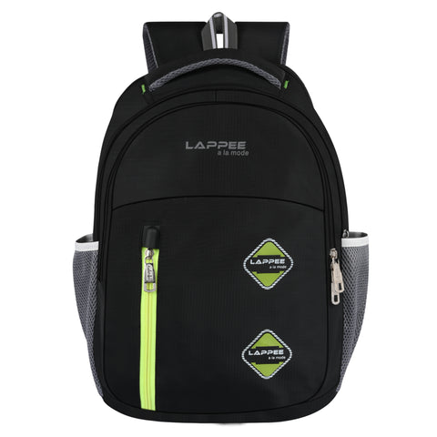 Lappee Pro Black Casual Laptop Backpack With Rain Cover For Men And Women | Backpacks For School College Office.