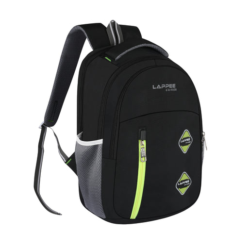 Lappee Pro Black Casual Laptop Backpack With Rain Cover For Men And Women | Backpacks For School College Office.