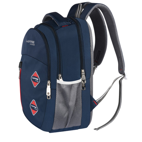 Lappee Pro Blue Casual Laptop Backpack With Rain Cover For Men And Women | Backpacks For School College Office.