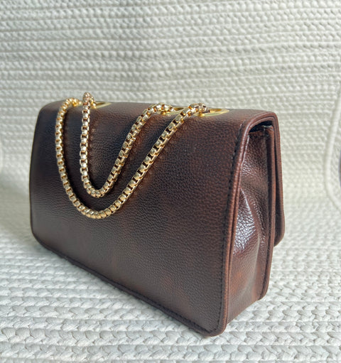 Stylish Mocha Brown Phuket Mobile sling bag for women side shoulder purse