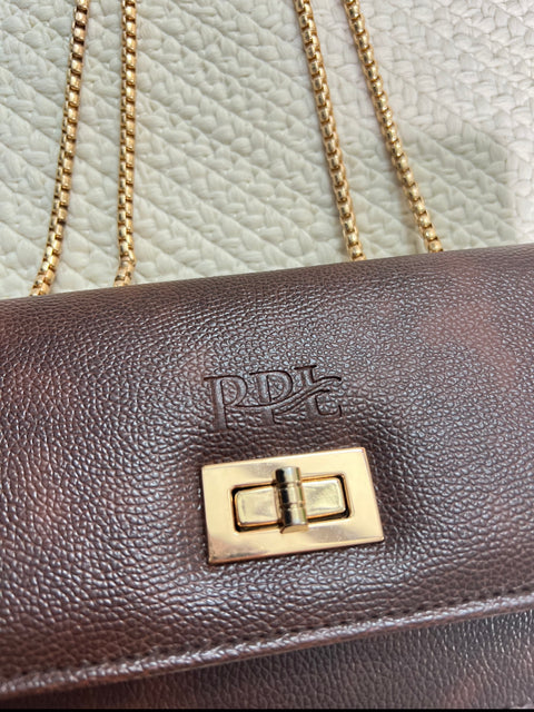Stylish Mocha Brown Phuket Mobile sling bag for women side shoulder purse