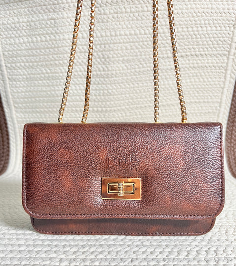 Stylish Mocha Brown Phuket Mobile sling bag for women side shoulder purse