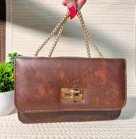 Stylish Mocha Brown Phuket Mobile sling bag for women side shoulder purse