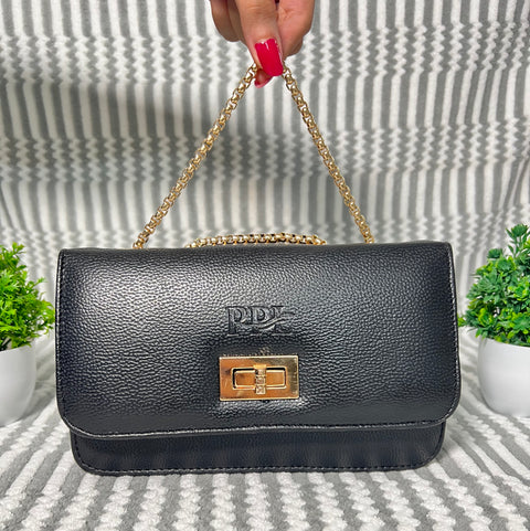 Elegant Black Phuket Mobile sling bag for women side shoulder purse