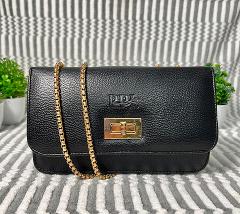 Elegant Black Phuket Mobile sling bag for women side shoulder purse