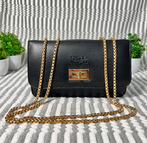 Elegant Black Phuket Mobile sling bag for women side shoulder purse