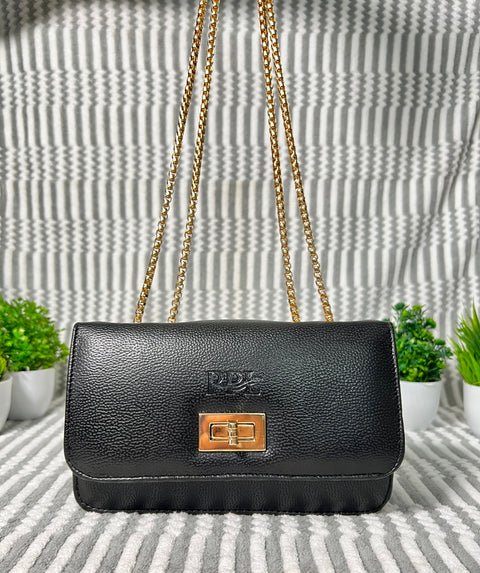 Elegant Black Phuket Mobile sling bag for women side shoulder purse