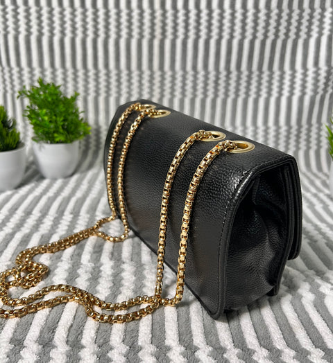 Elegant Black Phuket Mobile sling bag for women side shoulder purse