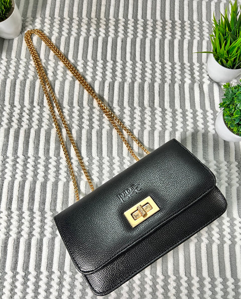 Elegant Black Phuket Mobile sling bag for women side shoulder purse
