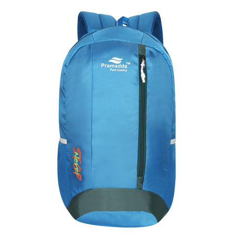 Pramadda Pure Luxury Sky Blue Never Stop 30L Casual Backpack For School College Travel ( 18 Inches )