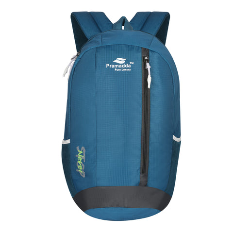 Pramadda Pure Luxury Airport Blue Never Stop 30L Casual Backpack For School College Travel ( 18 Inches )