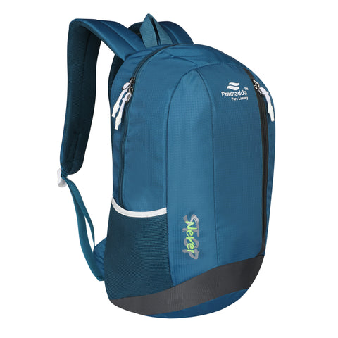 Pramadda Pure Luxury Airport Blue Never Stop 30L Casual Backpack For School College Travel ( 18 Inches )
