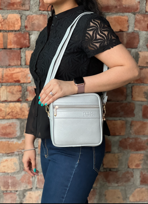 Classic Faux Leather Square Mobile Sling Bags for Women