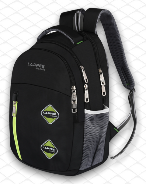 Lappee Pro Black Casual Laptop Backpack With Rain Cover For Men And Women | Backpacks For School College Office.
