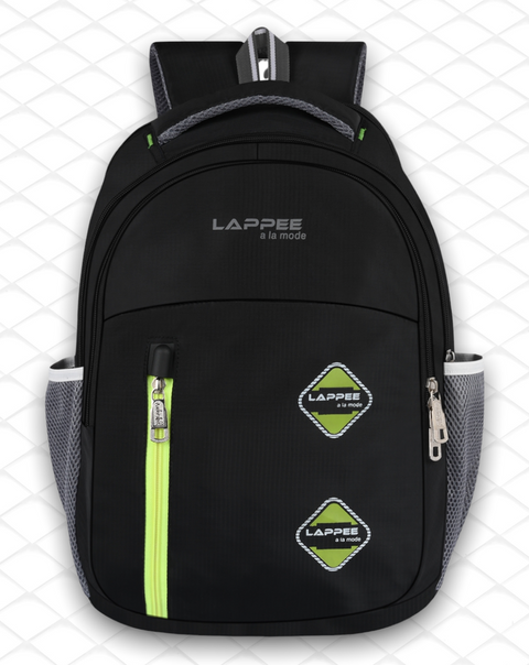 Lappee Pro Black Casual Laptop Backpack With Rain Cover For Men And Women | Backpacks For School College Office.