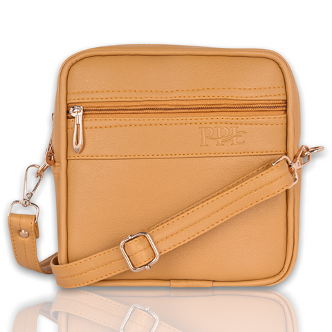 Classic Faux Leather Square Mobile Sling Bags for Women