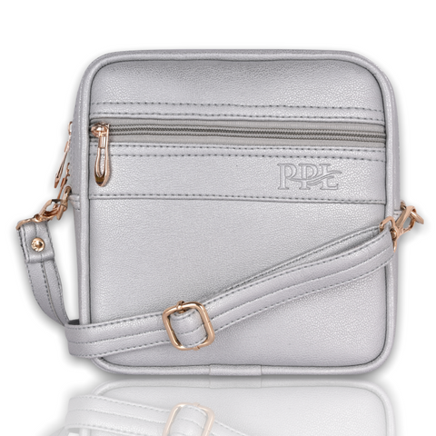 Classic Faux Leather Square Mobile Sling Bags for Women