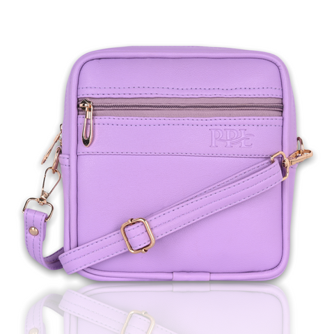 Classic Faux Leather Square Mobile Sling Bags for Women