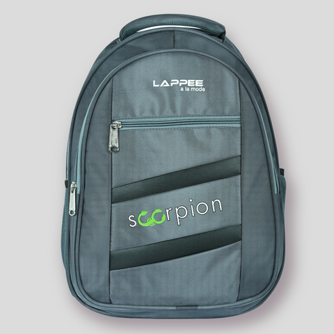 Lappee Grey Scorpion Casual Laptop Backpack With Rain Cover For Men And Women | Backpacks For School College Office.