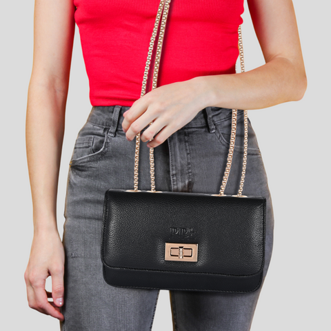 Elegant Black Phuket Mobile sling bag for women side shoulder purse